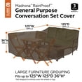 thumbnail image 3 of Classic Accessories 125" x 125" x 36" Dark Cocoa Rectangle Patio Sectional Cover, 3 of 21