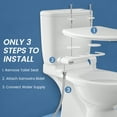 SAMODRA Bidet Attachment, NonElectric Toilet Bidet Seat with
