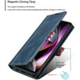 thumbnail image 3 of Flip Case for Moto G 5G 2022,Flip Fold Leather Wallet Case with RFID Blocking Credit Card Slot and Kickstand Magnetic Closure Protective Cover for Motorola Moto G 5G 2022 (Blue), 3 of 17