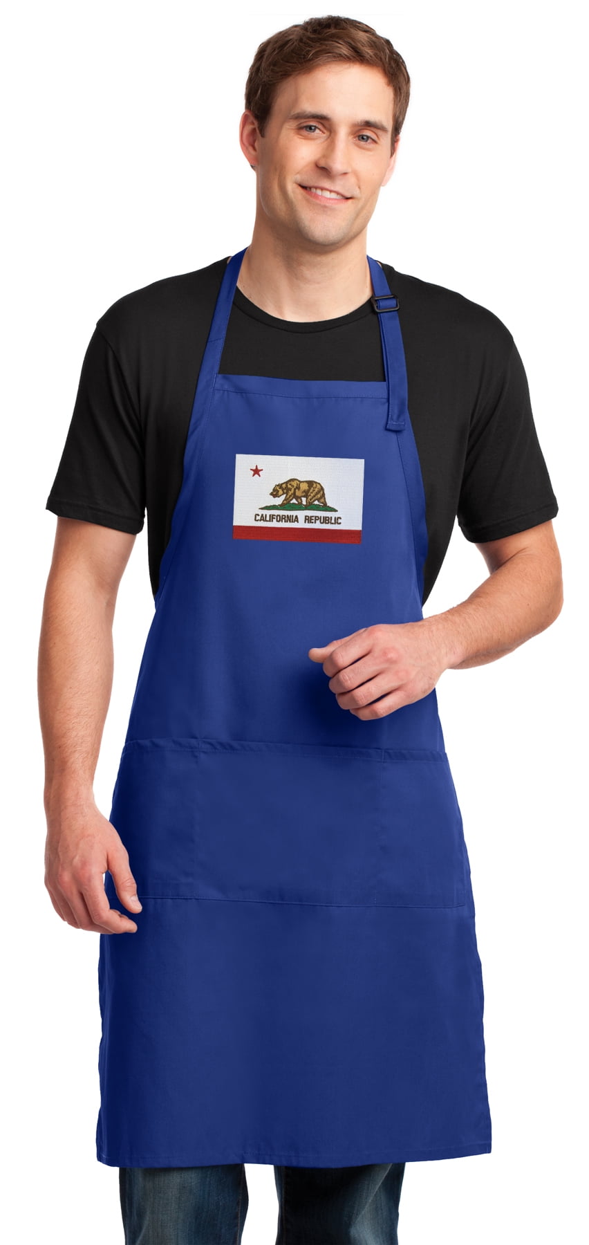Large California Aprons Long Chef Style Apron for Him Or Her Grilling
