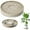 Khaki, variant on 12" Rolling Plant Stand with Hidden Wheels, 360°Planter Roller Base with Casters for Home Garden, Khaki