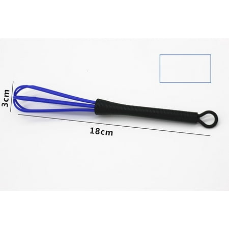 

iOPQO Egg Beater Mini Multi Kinetic Agitator Plastic Beater Egg Beater Hair Color Cream Mixer hair coloring paste color mixer blue A