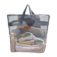 thumbnail image 2 of Yardvibe Beach Tote Bag for Women, 16.93"x14.17" Large Mesh Holiday Handbag, Reusable Summer Casual Shoulder Bags for Travel Swimming (Gary-Big), 2 of 5
