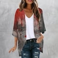 thumbnail image 1 of LOVZFMLL Cardigan pour Femmes Cardigan pour Dames Halloween Mode Veste Imprimée Été Veste Imprimée à Manches Longues Cardigan Veste, 1 of 5