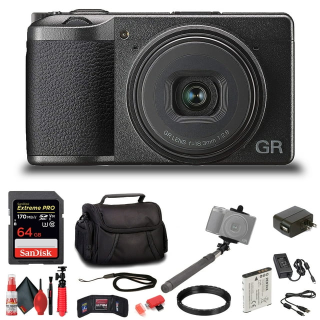 Ricoh GR III Appareil Photo Numérique Compact, 24mp avec Écran Tactile LCD avec Accessoires