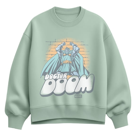 Fantastic Four - Dr. Doom Oversized Fleece Crew Sweatshirt