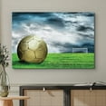 thumbnail image 2 of wall26 Canvas Print Wall Art Golden Soccer Ball Before The Storm Sports Athletes Photography Realism Contemporary Scenic Urban Multicolor Ultra for Living Room, Bedroom, Office - 12"x18", 2 of 5