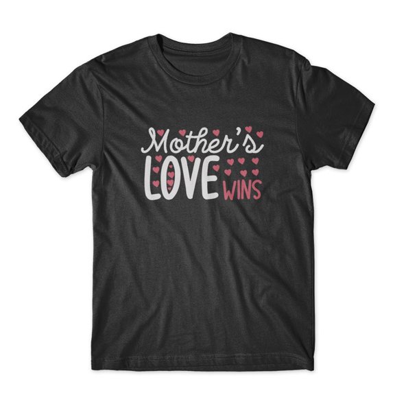 Mighty Circus Mother’s Love Wins T-Shirt 100% Cotton Premium Tee - Black, Tripple Extra Large
