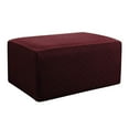 thumbnail image 3 of Otomano - Cojín para Reposapiés Almohada de Apoyo para Escritorio de Oficina, Viaje en , Automóvil, Campamento, , Adultos Rojo vino Macarena Cubierta de puf otomano, 3 of 8