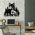 thumbnail image 4 of Handmadetneonsign Custom Wolf In Forest Metal Wall Art LED Light - Personalized Wolf Metal Sign Home, 4 of 5