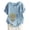 Blue womens tops summer, variant on USSUMA Womens Tops Dressy Casual Women Casual Cotton And Linen Top Printed Short Sleeve Plus Tunics Button Tunic T-shirt Blouse Tops Ladies Tops Trendy