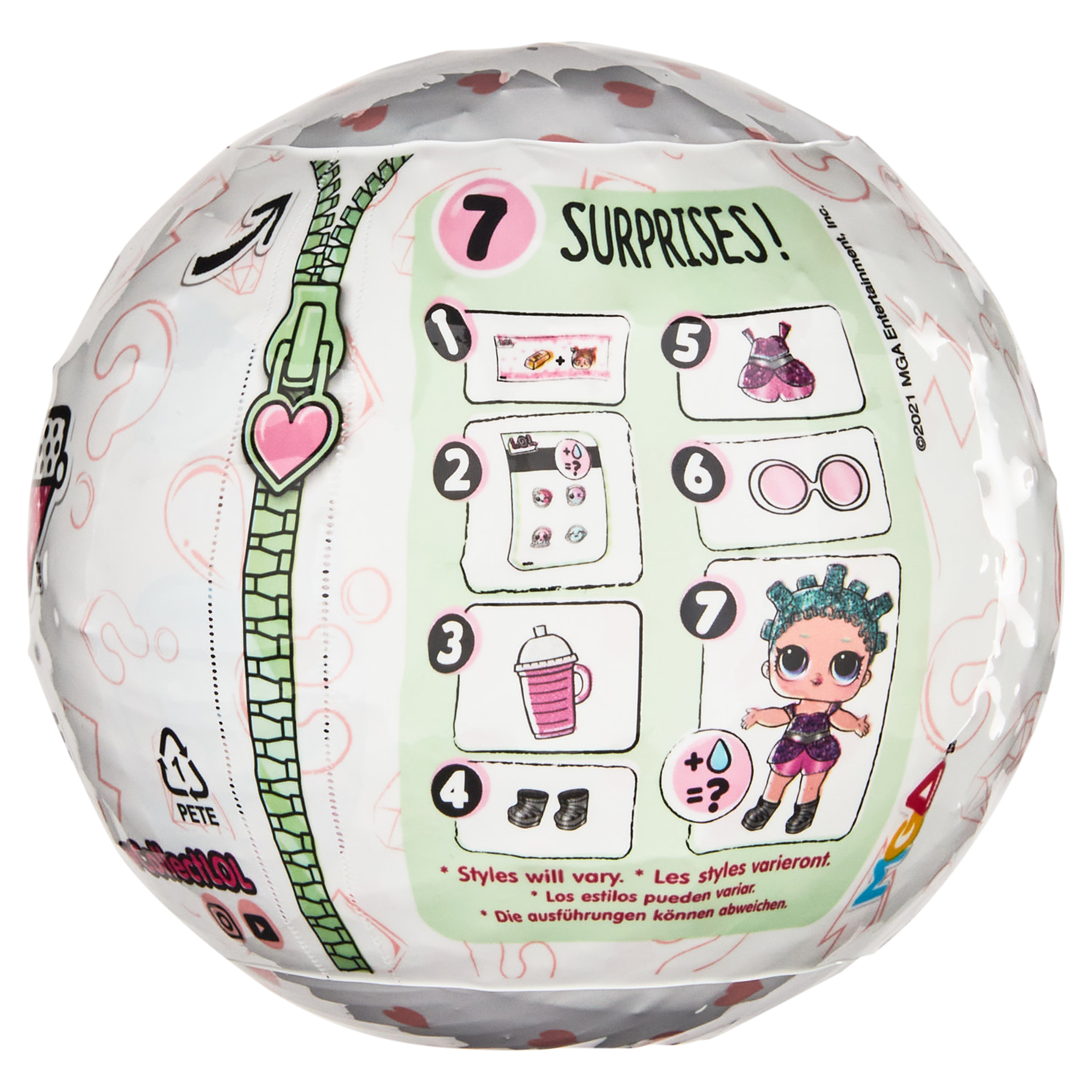 LOL Surprise Glitter 3Pk-Style 2, Great Gift for Kids Ages 4 5 6+