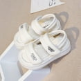 thumbnail image 2 of Mepaouo Toddler Boys Girls Water Sandals Open Toe Summer Beach Outdoor Shoes with Back Strap White 11, 2 of 5