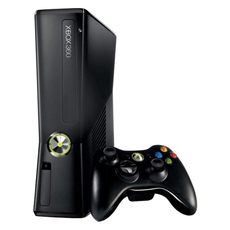 Restored Microsoft Xbox 360 Slim 4GB Video Game Console Matching Black Controller HDMI (Refurbished)