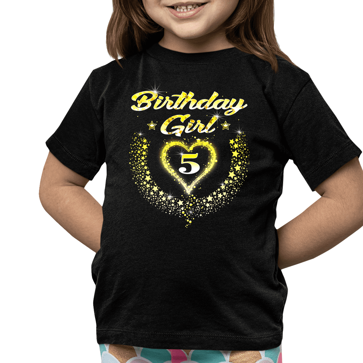 fifth birthday shirt girl
