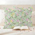 thumbnail image 3 of Spring Pillow Covers 2 Pack Green Traditional Flowers Birds Branches Ethnic Style Pillowcase Waterproof Outdoor Throw Pillow Cover for Patio Garden Square Cushion 26”x26”, 3 of 9