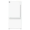 thumbnail image 3 of Forno Milano 2-Piece 62-Inch Freestanding Dual Bottom Freezer Refrigerator, White â€“ 34.4 cu.ft, Touch Control, Ice Maker, 3 of 4