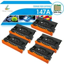 147A Black Toner Cartridge M610dn 5-Pack (with Chip) Compatible for HP 147A 147X W1470A W1470X for HP Laserjet Enterprise M610dn M610n M611dn M611x M612dn M612x MFP M634h M635fht M635h Printer Ink