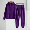 thumbnail image 4 of Gkeoshab Sweater Dress Tracksuit Sweatsuit Sweatshirt and Sweatpant for Women Men 2 Piece Sets Pullover Sweater Purple S, 4 of 9