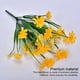 thumbnail image 5 of Ramo de flores artificiales Bearachild crisantemo salvaje amarillo, 5 of 6