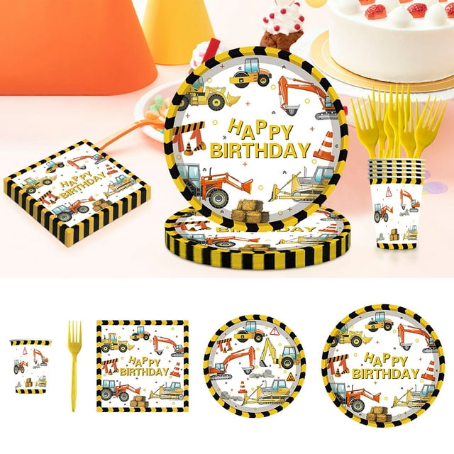 Tyidzon 24 Pack Paper Plates 7 Inch Disposable Plates Heavy-Duty Disposable Paper Plates for Birthday Parties