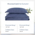 thumbnail image 7 of Oversized King Bedspreads, California King Quilt Sets, Extra Wide Large King Size Quilts for Bed, Lightweight Reversible Microfiber 3Pieces Cal King Quilt, 7 of 7