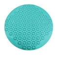 thumbnail image 2 of Fmbmuo Waterproof Bathroom Rugs Circular Flat Pile Art Deco Bath Mat 21.6x21.6in Rubber Green, 2 of 5