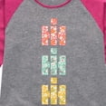 thumbnail image 3 of Stacked International Harvester Floral Logo - Youth Girls Raglan Graphic T-Shirt, 3 of 6