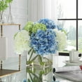 thumbnail image 3 of Uttermost Providence Hydrangea Polyester Iron Glass Bouquet in Blue/Green/White, 3 of 4