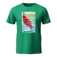 thumbnail image 3 of Playera De El Pescado De La Loteria Mexicana Color Verde Talla Mediana Marca Emil SaEs, 3 of 4