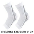 thumbnail image 3 of Soumake 1 Pair Compression Socks Breathable Super Soft Sweat Absorption Fitness Cycling Running Toeless Socks Practical, 3 of 8