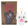 thumbnail image 2 of Fuggler Alley Cats Bag Charm Plush Keyring - Cheeze White, 2 of 6