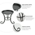 thumbnail image 2 of Support de Pot de Fleurs et Plantes Mini en Métal Fer pour Intérieur Extérieur Balcon Bureau (Noir), 2 of 8