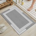 thumbnail image 1 of Alfombra de baño YDKGL, ultrafina, de secado rápido, antideslizante, de goma, gris, 40 x 60 cm, 1 of 8
