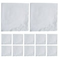 thumbnail image 5 of 12Pcs Wedding Hankies Bandanas White Handkerchief for Grooms Party Weddings style B, 5 of 9