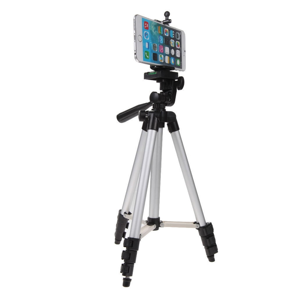 Portable Camera Tripod Stand Holder 4Joint Adjustment with Phone Clamp