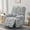 Style 11, variant on AIGIA Floral Printed Recliner Cover with Pockets Single Reclining Slipcover 4-Pieces Recliner Armchair Cover with Elastic Bottom