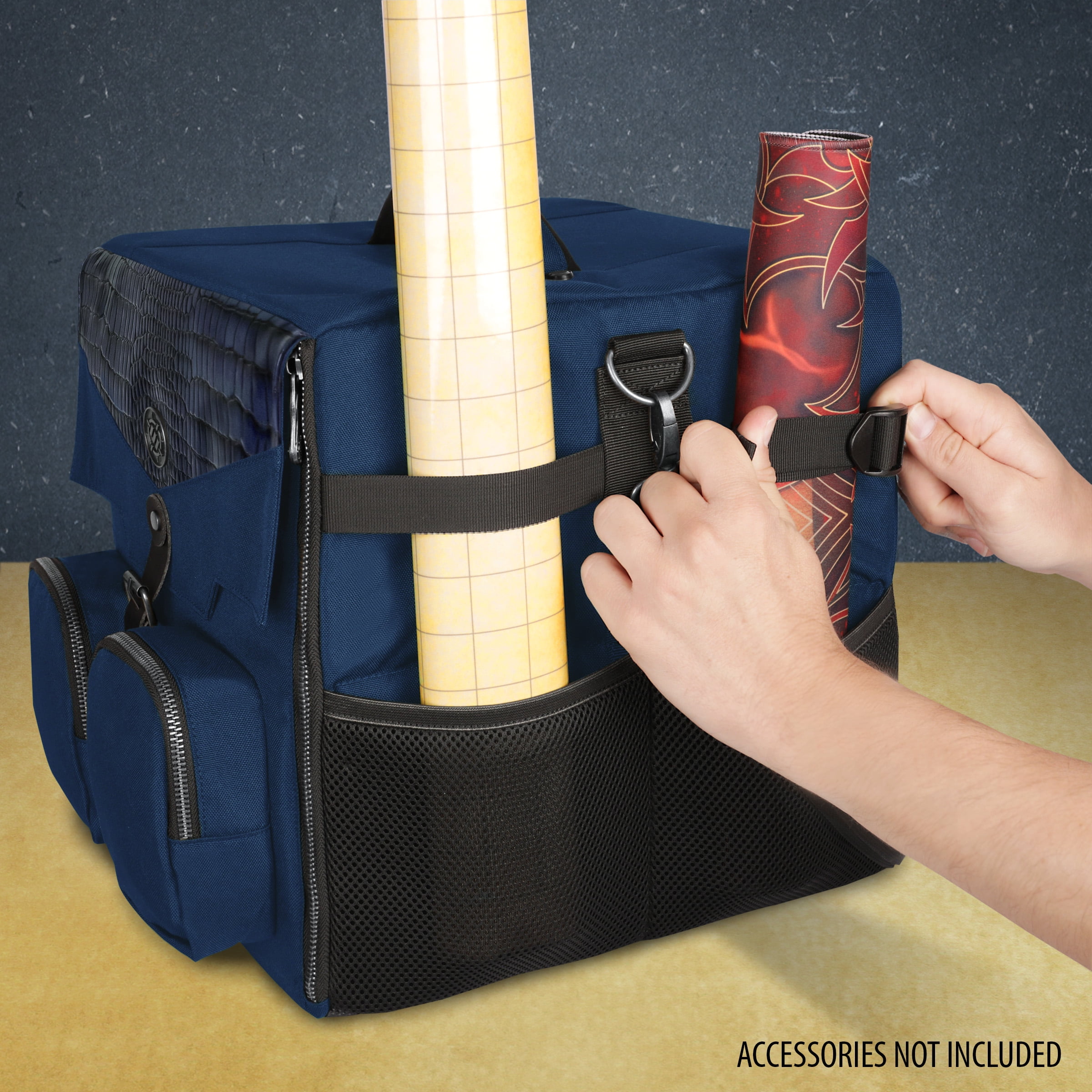 ENHANCE Collector's Edition Board Game Shoulder Bag - Game Storage with Pockets (Dragon Black)