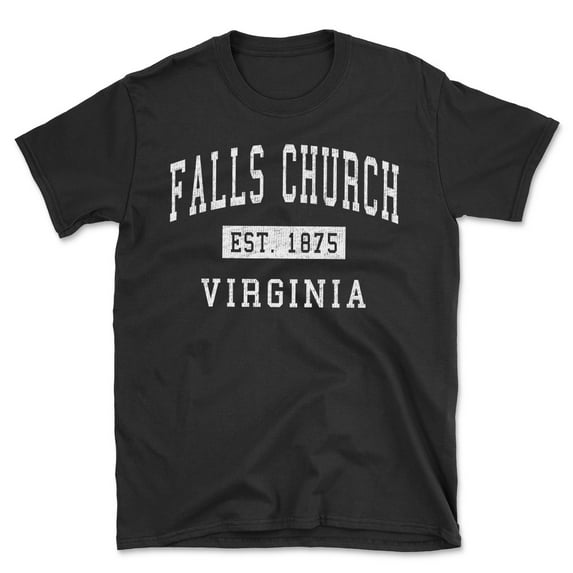 Falls Church Virginia Classic Established Men's Cotton T-Shirt