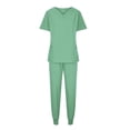 thumbnail image 5 of Haivin Scrub Suit for Women with Pockets and Short Sleeve, Professional Nursing Uniform for Medical Work and Daily Use, 5 of 5