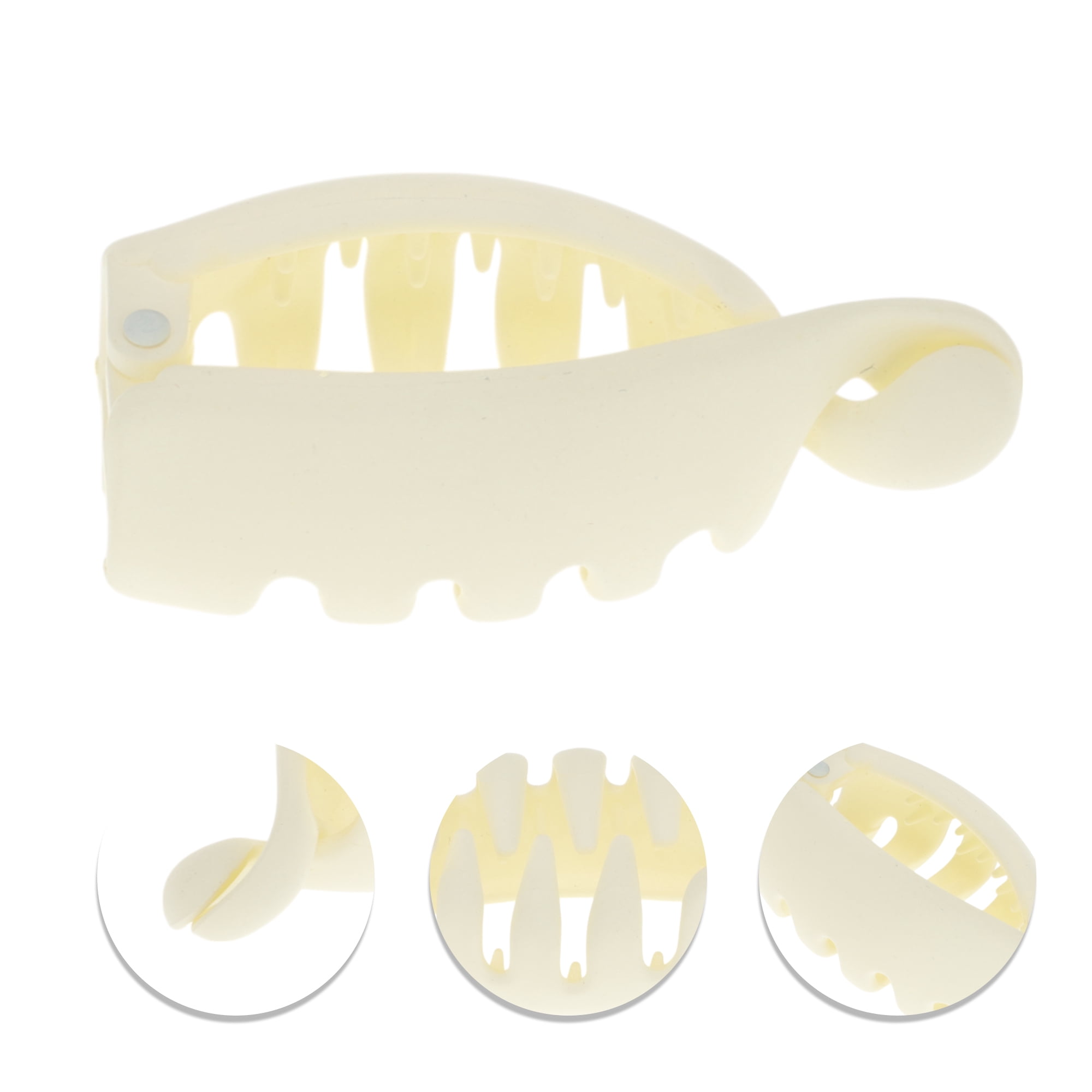Unique Bargains Grace Banana Hair Clips for Home 1 Pc - ideal for Use and Styling White