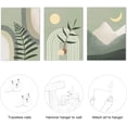 thumbnail image 6 of Boho Wall Art Set of 3, Mid Century Modern Wall Decor Framed Canvas Print 12"x16" Minimalist Wall Art Geometric Abstract Modern Neutral Boho Wall Art Decor for Living Room Bedroom Bathroom, 6 of 6