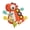 Red, variant on Blue Baby Sensory Pull String Toy Dinosaur Shape With Soft Cords For Hand Eye Coordination Training