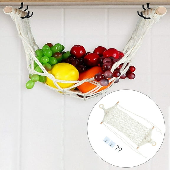 TAILTOSS Hammock for Fruits White Wood for Housewives 1 Set