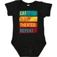 thumbnail image 3 of Inktastic Acting Eat Sleep Theater Repeat Boys or Girls Baby Bodysuit, 3 of 5