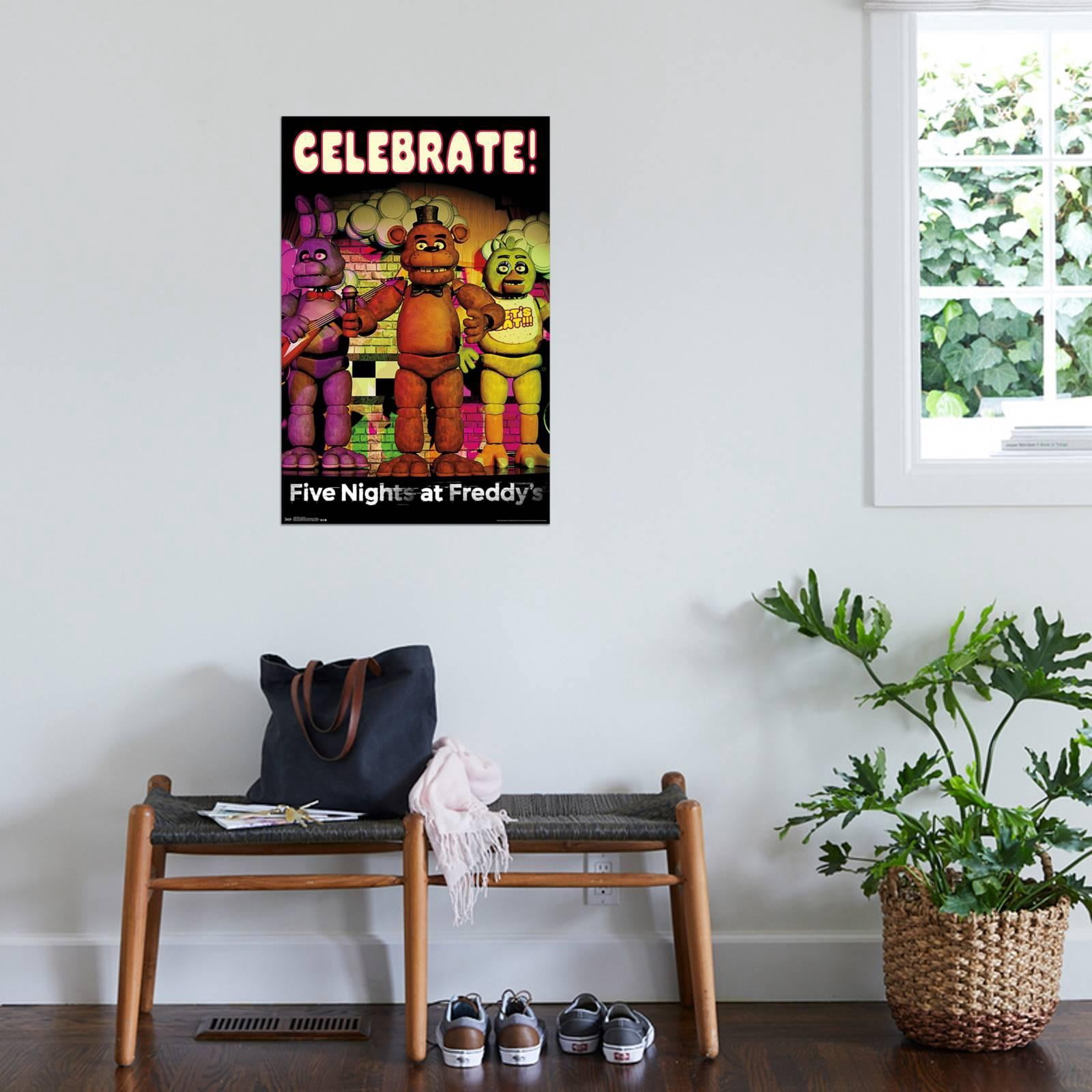 Five Nights at Freddy's - Celebrate Canvas Wall Poster, 22.375" x 34"