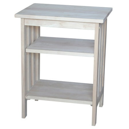 International Concepts Unfinished Wood Printer Stand  Walmart.com