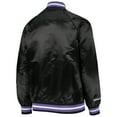 thumbnail image 4 of Youth Mitchell & Ness Black Toronto Raptors Hardwood Classics Satin Raglan Full-Snap Jacket, 4 of 4