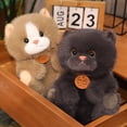 thumbnail image 4 of Lindo gato de peluche, animales de peluche, simulación de gato británico de pelo corto, muñeca esponjosa, juguetes para gatos, regalo de cumpleaños, 4 of 4