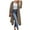 Dark Khaki, variant on Women's Plus Size Cardigan Long Sleeve Open Front Drape Cardigans Lightweight Long Duster